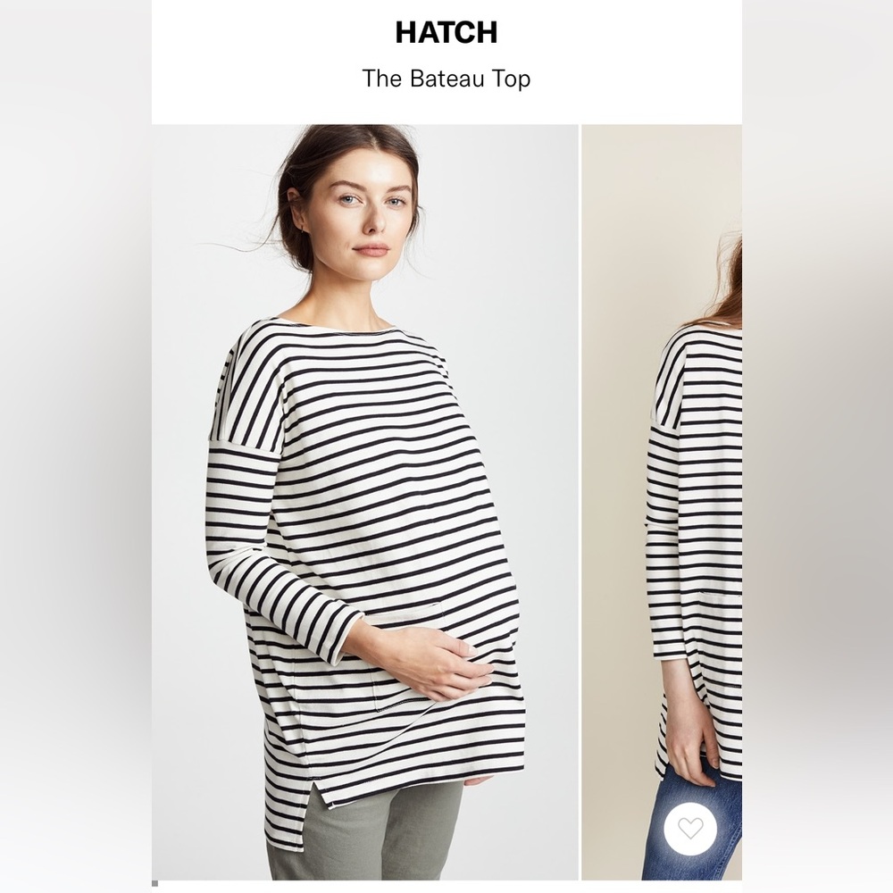 HATCH Striped Bateau Top